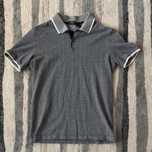 Theory Charcoal Polo Shirt for Men